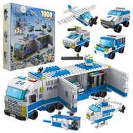 DUŻY Zestaw Klocków KLOCKI Konstrukcyjne POLICJA i pojazdy Dla Dzieci 1000x