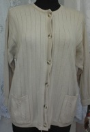 ASPA ciekawy SWETER beżowy r 46/48