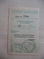 KRAKAU-KRAKÓW GENERALA GUBERNIA CZESNE ZA NAUKĘ W SZKOLE DLA KOBIET 1943