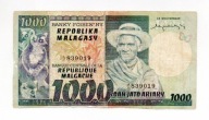 1000 Francs 1974r.Madagaskar