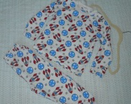 Piżama polar komplet bluzka + spodnie kosmos 104 cm #54