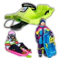 SANKI Z OPARCIEM ŚLIZG POLSKIE DZIECI PLASTIKOWE ŚLIZGACZ NA OPARCIE ŚNIEG