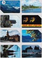 Zestaw 3 Karty używane 8 szt. w stanie dobrym