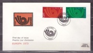 Norwegia CEPT Europa koperta FDC 1973 rzadsza