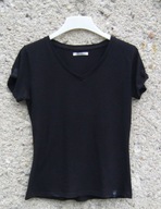 HOUSE Basic czarna damska bawełniana bluzka/t-shirt L