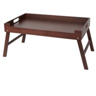 Taca Bambusowa Składana Do Łóżka Stolik Śniadaniowy Pod Laptop 48cm