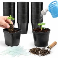 DONICZKI PRODUKCYJNE P10 100szt DO WYSIEWU ROŚLIN PIKOWANIE 10X10CM GRATIS