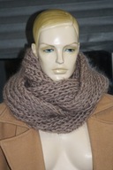 komin moher recznie robiony rękodzieło cappuccino