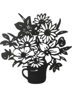 Ozdoba na ścianę kwiaty