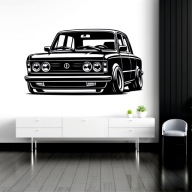 Naklejka na ścianę duży Fiat 125P 81cm