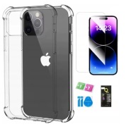 Etui Case iPhone 15 Pro + Szkło Hartowane 9H GRATIS | Transparentne