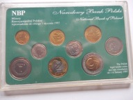 III RP zestaw monet obiegowych 1995 r