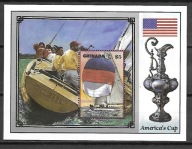 GRENADA - jachty - Puchar Ameryki 1987 ** Mi B-182 (1460)
