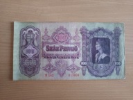 Banknot Węgry 1930 rok 100 Pengo