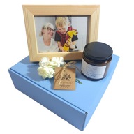 Zestaw dla Babci – ramka ze zdjęciem i świeca | gotowy do wręczenia