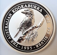 Kookaburra Moneta Srebro 1 Dollar Ag 999 1995