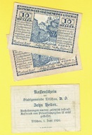 AUSTRIA 10 HELLER 1920 r. /27/ Litschan