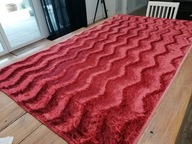 BAWEŁNIANA PLUSZOWA BORDOWA ZASŁONA KOTARA KUPON MATERIAŁU 120 x 205