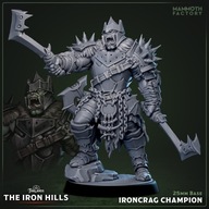 Ironcrag Champion - Iron Hills - figurka RPG DnD D&D - druk 3D 14K
