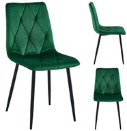 KRZESŁO TAPICEROWANE WELUROWE VELVET DO SALONU KUCHNI JADALNI LUMINES