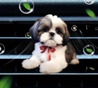 Zapach 2D PIESEK do samochodu na kratkę nawiewu DZIEŃ KOBIET