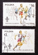 Polska > Zn. 2768 - 69 kasowane ~ Igrzyska Olimpijskie - Los Angeles 1984