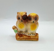 Sowa SOWY na konarze PORCELANA śliczna FIGURKA