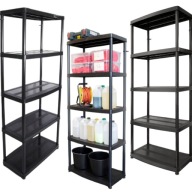 Regał magazynowy plastikowy Baulich 180 x 74 x 40 cm max 50 kg na półkę