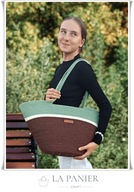 Torba damska miejski shopper na ramie NA ZAMÓWIENIE kolory sznurka M TRIO