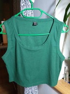 TOP KRÓTKI ZIELONY SZEROKIE RAMIĄCZKA R.M