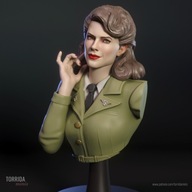 Żywica popiersie Peggy Carter ("Kapitan Ameryka") 1/10