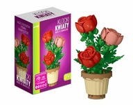 Klocki kwiaty Róże w doniczce 181el Artyk