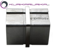 nierdzewny łącznik do profil 40 x 40 x 2 satyna łącznik profila 40x40x2 mm