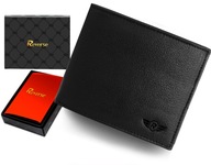Reverse portfel skóra naturalna czarny - mężczyzna