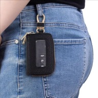 bryloczek ETUI KLUCZE PILOT POJEMNE CZARNE ZAMEK DWIE KOMORY