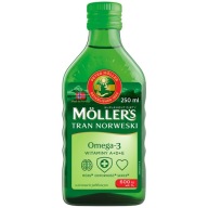 Moller's tran norweski omega 3 jabłkowy 250 ml