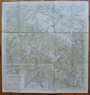 KARKONOSZE, RIESENGEBIRGE, MAPA ZIMOWA, Wintersportkarte Mittelbach ok 1930