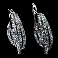 SZAFIRY NIEBIESKIE KOLCZYKI