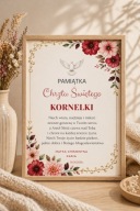 PAMIĄTKA CHRZTU ŚWIĘTEGO – PERSONALIZOWANY PLAKAT A4 + ramka GRATIS