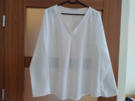 Elegancka biała bluzka damska r. 40