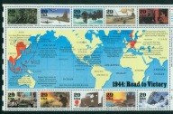 USA** Ameryka w II Wojnie Światowej, rok 1944 Mi BL 34
