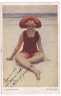 P. Stachiewicz nastolatka na Plaży 1924r.