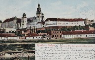 Kraków. Krakau. Zamek na Wawelu. Litografia 1904 r.
