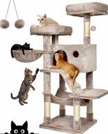 DRAPAK dla Kota Duży Wielopoziomowy Legowisko 135 cm Beżowy Okazja