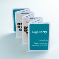 Jogakarty karty do jogi z sekwencjami asan czakrami do praktyki nauki jogi