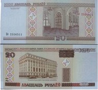 805 BANKNOT 20 RUBLI Białoruś