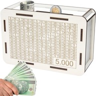 Prezent SKARBONKA WYKREŚLANA cel 5000 WYZWANIE OSZCZĘDZANIE upominek