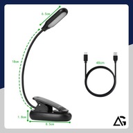 ARSA GO Lampka do czytania LED bezprzewodowa biurkowa z klipsem