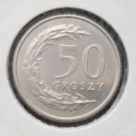 *P[0706] POLSKA 50 groszy 2009 III Rzeczpospolita Orzeł (heraldyka) *Holder