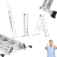 DRABINA HIGHER ALUMINIOWA WIELOFUNKCYJNA WYTRZYMAŁA 3X9